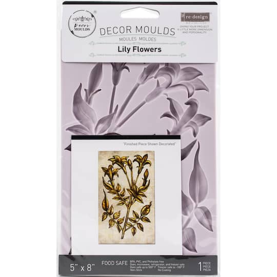 Redesign with Prima&#xAE; Decor Mould&#xAE; Lily Flowers Silicone Mold